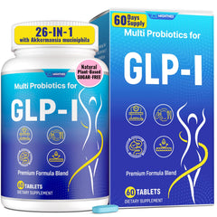Mightnes GLP-l bottle view highlights convenient daily digestive support.