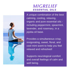 MigreLief Comfort Stick dark amber bottle protecting essential oils