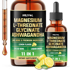 MILIVOL 10in1 lemon drops bottle for daily magnesium support.