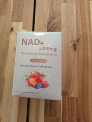 Milizhiwu NAD+ berry drink packet open, single-serve for on-the-go wellness