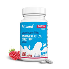 Milkaid packaging back with vegetarian and gluten-free notes