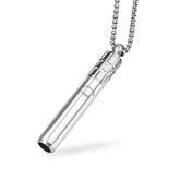 Milumber 528 Hz Breathing Necklace close-up with diffuser pendant for mindful diffusion.