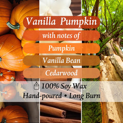 Mimorou soy wax pumpkin candle delivers clean burn for cozy fall evenings.