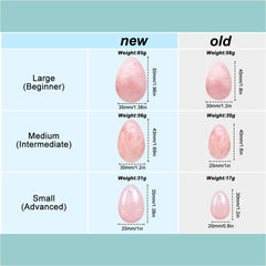 MIMOSA Bigger Rose Quartz Eggs middle-sized egg ideal for desks