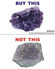 MIMOSA Healing Crystal Wands amethyst cluster adds grounding visual detail