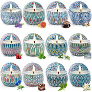 MIMURHYL scented candle set 12-pack display for versatile home fragrance