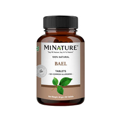 Minature Bael Tablet bottle for convenient daily dosage.