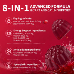 Minch Beet Root Gummies being poured demonstrates quick daily intake