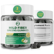 Minch Fiber Gummies apple flavor bottle, sugar-free chewable fiber for daily use.
