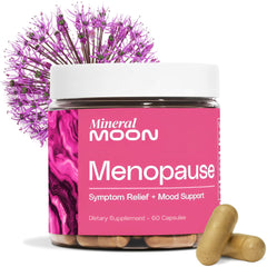 Mineral Moon Premeno bottle showing daily menopause support for balance.