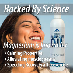Close-up of Mineral Resources magnesium oil spray nozzle showing product focus.