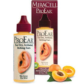 Miracell ProEar bottle with dropper for gentle post-swim ear care.