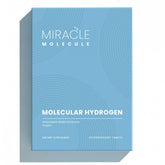 Miracle Molecule hydrogen tablets in a bottle close-up supporting daily energy.