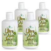 Miracle of Aloe Ultra Juice bottle shows whole-leaf formula for daily hydration.