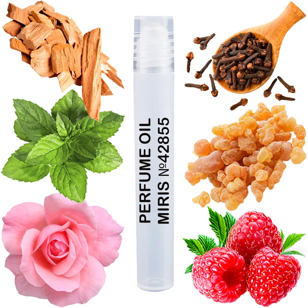 MIRIS No 42855 roll-on bottle closeup, compact for on the go fragrance.