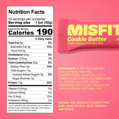 Misfits Speculoos bar close-up shows caramelized flavor and cinnamon aroma.