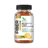Mishas Fiber Gummies orange bottle promotes easy daily digestive support