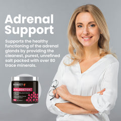 Miss Lizzy HaloDetox pink salt close-up showing natural crystals and purity.