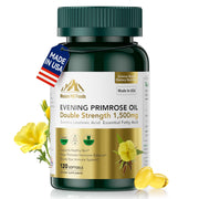 Mission Hill Foods Evening Primrose Oil bottle—potential hormonal support for daily wellness