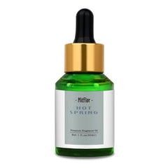 MitFlor Hot Spring Fragrance Oil bottle showing spa-like scent for candles and soaps