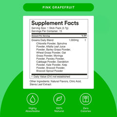 Glass of water with MIXHERS Hergreens powder for convenient daily nutrition