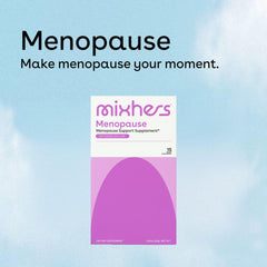 Mixhers Menopause maca root ingredient highlighting energy support.