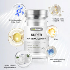 MixPower collagen and ceramide component graphic for hydration and elasticity