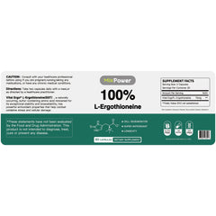 MixPower EGT 70mg capsules label highlights purity and safety for daily wellness.
