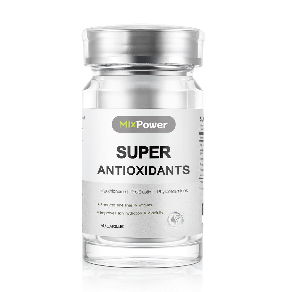 MixPower ergothioneine bottle with 50 mg capsules for antioxidant support