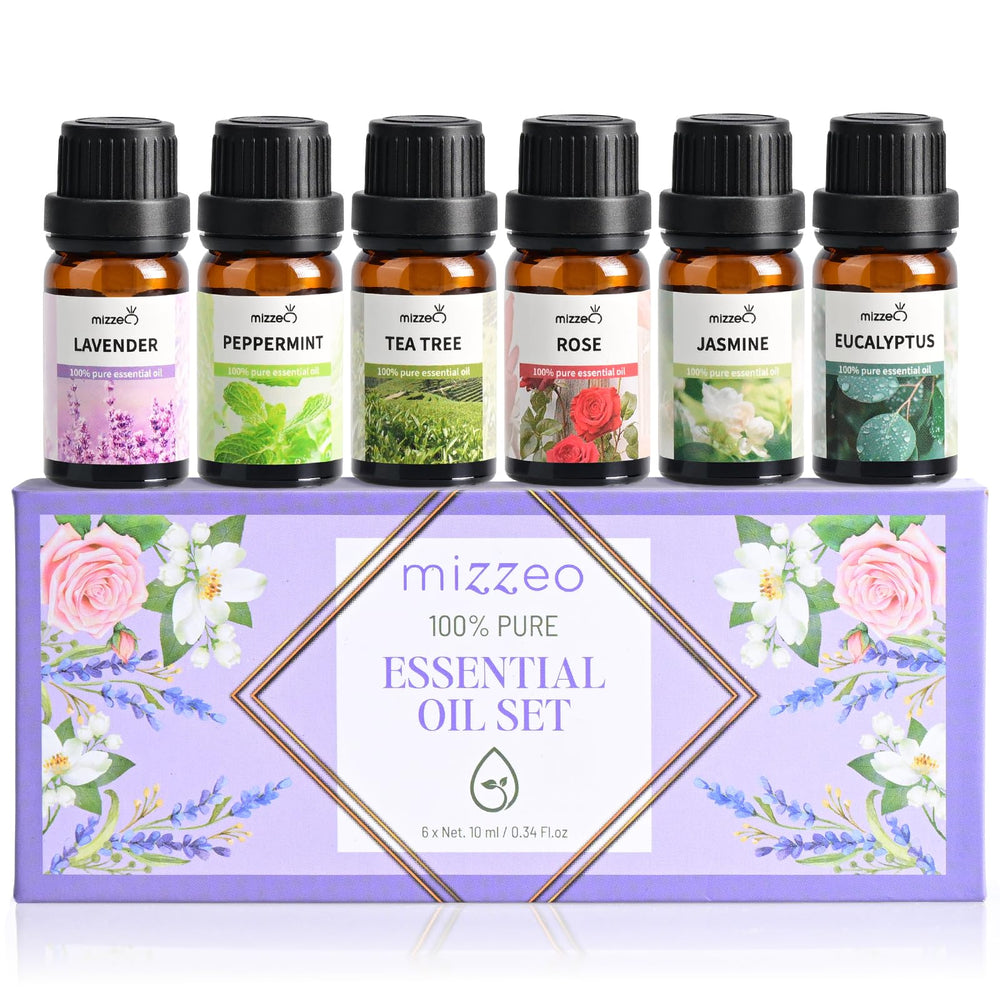 MIZZEO lavender essential oil bottle for calming aromatherapy at home
