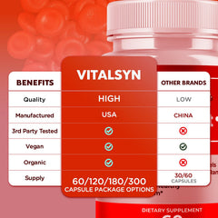 MJO Vitalsyn bottle pour illustrating convenient daily dosing