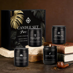MKCLDE oak lavender-woods candle promotes quiet focus after work.
