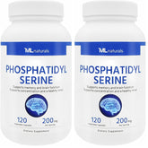 ML Naturals Phosphatidylserine bottle with 120 vegetable capsules for daily cognitive support