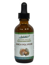 Mn Mother Nature Inc birch polypore tincture bottle ready for daily use.