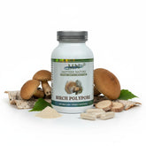 Mn Mother Nature Organic Birch Polypore capsules bottle view for daily gut balance.