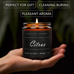 MOASITN amber glass jar candle with elegant design for décor