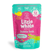 MÖBI Little Whale bubble bath with pink bubbles for playful bath time