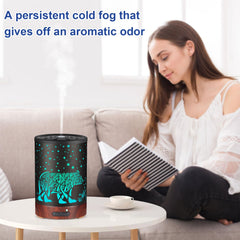 Mocosa ultrasonic diffuser operates quietly for focused work or restful sleep.