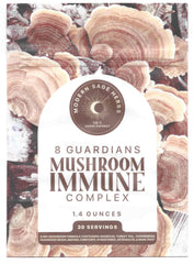 Modern Sage Herbs mushroom blend bottle highlighting 8-in-1 immune support formula.