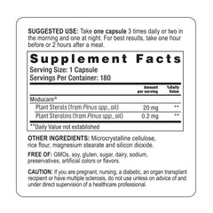 Moducare vegetarian capsules ready for daily supplementation.