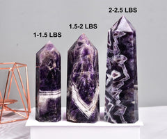 MOGEMT dream amethyst crystal obelisk for altar grids and décor