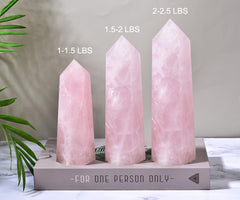 MOGEMT crystal obelisk on an altar display, adding serene energy.