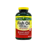 Mohsin Skerdy Spring Valley Fish Oil Softgels bottle supports easy daily omega-3 intake.