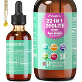 Molorik Pure Zeolite Detox strawberry bottle for gentle daily detox