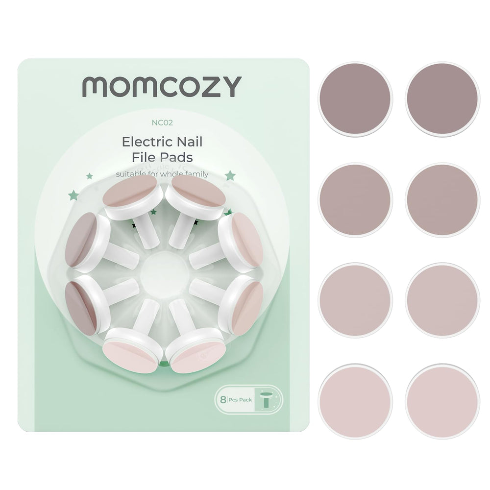 Momcozy baby nail trimmer pads in pink for eight-count replacement set, gentle grooming