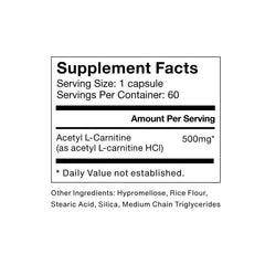 Momentous Acetyl-Carnitine capsules close-up for clarity during study sessions