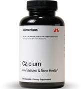 Momentous Calcium with DimaCal bottle front for foundational bone support.