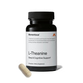 Momentous L-Theanine supplement bottle front view for calm focus