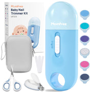 Momfree baby nail kit with storage case for easy on-the-go grooming.