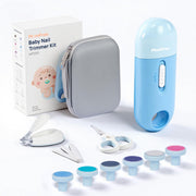 Momfree Nail Trimmer 4in1 with case and LED light for precise baby grooming.